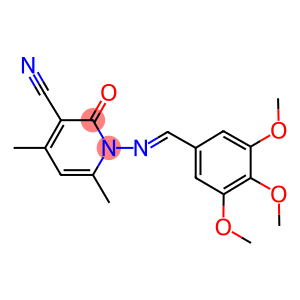 4,6-dimethyl-2-oxo-1-[(3,4,5-trimethoxybenzylidene)amino]-1,2-dihydropyridine-3-carbonitrile