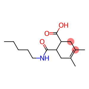 3,4-dimethyl-6-[(pentylamino)carbonyl]-3-cyclohexene-1-carboxylic acid