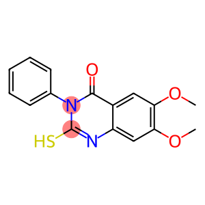 6,7-dimethoxy-3-phenyl-2-sulfanyl-4(3H)-quinazolinone