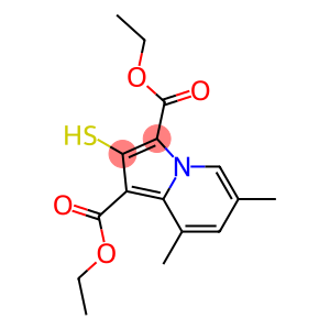 6,8-Dimethyl-2-mercaptoindolizine-1,3-dicarboxylic acid diethyl ester