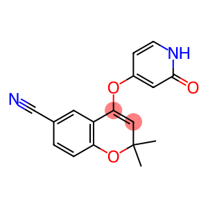 2,2-Dimethyl-4-[(1,2-dihydro-2-oxopyridin)-4-yloxy]-2H-1-benzopyran-6-carbonitrile