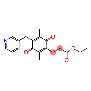 3-[2,5-Dimethyl-3,6-dioxo-4-(3-pyridinylmethyl)-1,4-cyclohexadienyl]propionic acid ethyl ester