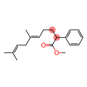 6,9-Dimethyl-2-phenyl-5,8-decadienoic acid methyl ester
