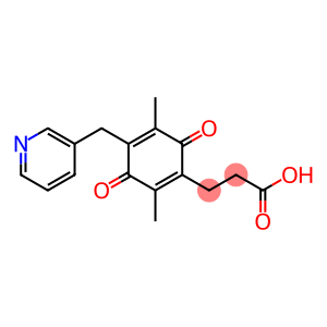 3-[2,5-Dimethyl-3,6-dioxo-4-(3-pyridinylmethyl)-1,4-cyclohexadienyl]propionic acid