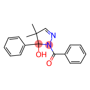 4,4-Dimethyl-3-phenyl-3,4-dihydro-2-(benzoyl)-2H-pyrazol-3-ol