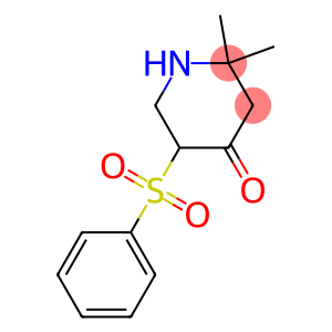 2,2-Dimethyl-5-phenylsulfonylpiperidin-4-one