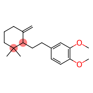 3,3-Dimethyl-1-methylene-2-[2-(3,4-dimethoxyphenyl)ethyl]cyclohexane