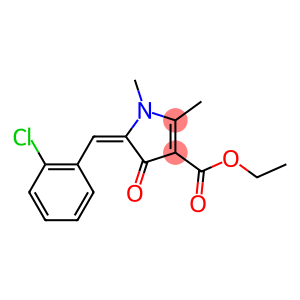 1,2-Dimethyl-4-oxo-5-(2-chlorobenzylidene)-2-pyrroline-3-carboxylic acid ethyl ester