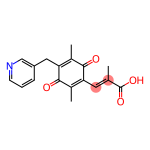 3-[2,5-Dimethyl-3,6-dioxo-4-(3-pyridinylmethyl)-1,4-cyclohexadienyl]-2-methylacrylic acid