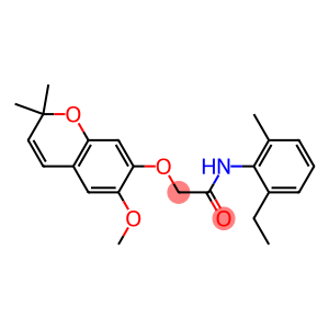 2-[[2,2-Dimethyl-6-methoxy-2H-1-benzopyran-7-yl]oxy]-2'-methyl-6'-ethylacetanilide