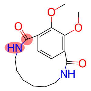 13,14-Dimethoxy-3,10-diazabicyclo[10.2.2]hexadeca-12,14(1),15-triene-2,11-dione