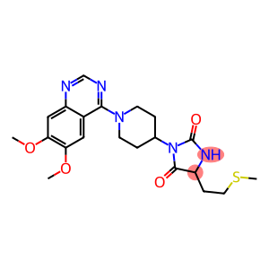 1-[1-(6,7-Dimethoxyquinazolin-4-yl)piperidin-4-yl]-4-[2-(methylthio)ethyl]imidazolidine-2,5-dione