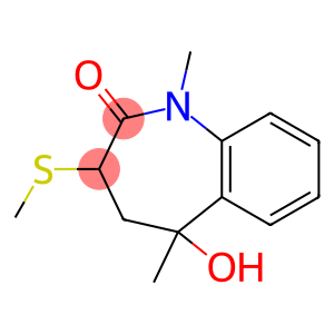 1,5-Dimethyl-3-(methylthio)-5-hydroxy-4,5-dihydro-1H-1-benzazepin-2(3H)-one