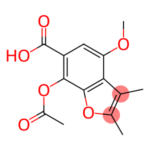 2,3-Dimethyl-7-acetyloxy-4-methoxy-6-benzofurancarboxylic acid