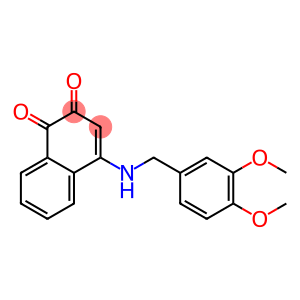 4-[(3,4-Dimethoxybenzyl)amino]naphthalene-1,2-dione