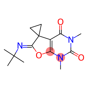 1,3-Dimethyl-6-(tert-butylimino)spiro[furo[2,3-d]pyrimidine-5(6H),1'-cyclopropane]-2,4(1H,3H)-dione