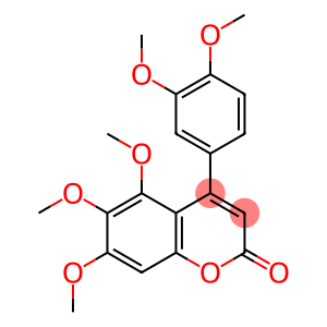 4-(3,4-Dimethoxyphenyl)-5,6,7-trimethoxy-2H-1-benzopyran-2-one