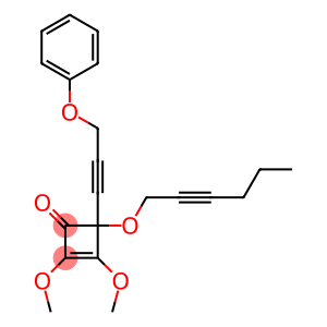 1,2-Dimethoxy-4-(3-phenoxy-1-propynyl)-4-(2-hexynyloxy)-1-cyclobuten-3-one