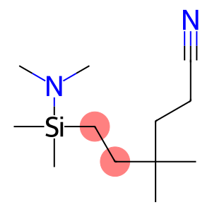 Dimethyl(dimethylamino)(5-cyano-3,3-dimethylpentyl)silane