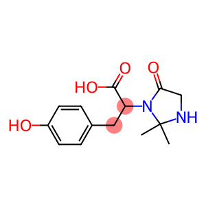 2-(2,2-Dimethyl-4-oxoimidazolidin-3-yl)-3-(4-hydroxyphenyl)propanoic acid