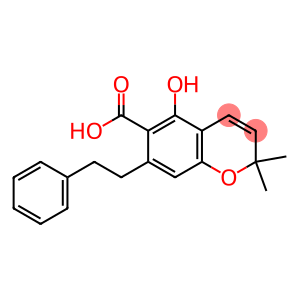 2,2-Dimethyl-5-hydroxy-7-(2-phenylethyl)-2H-1-benzopyran-6-carboxylic acid