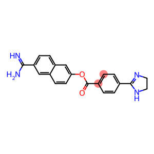 4-[(4,5-Dihydro-1H-imidazol)-2-yl]benzoic acid 6-amidino-2-naphtyl ester