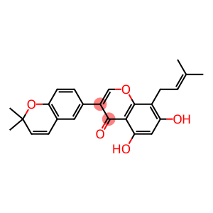 5,7-Dihydroxy-8-(3-methyl-2-butenyl)-3-(2,2-dimethyl-2H-1-benzopyran-6-yl)-4H-1-benzopyran-4-one