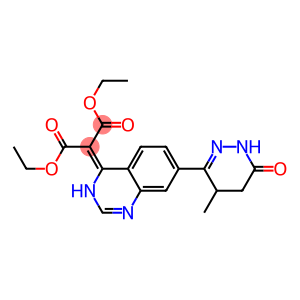 2-[[3,4-Dihydro-7-[(2,3,4,5-tetrahydro-5-methyl-3-oxopyridazin)-6-yl]quinazolin]-4-ylidene]propanedioic acid diethyl ester