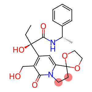 2,3-Dihydro-6-(hydroxymethyl)-7-[(1R)-1-[[(1S)-1-phenylethyl]aminocarbonyl]-1-hydroxypropyl]spiro[indolizine-1,2'-[1,3]dioxolan]-5(1H)-one