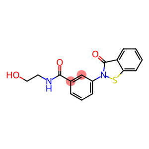 3-[(2,3-Dihydro-3-oxo-1,2-benzisothiazol)-2-yl]-N-(2-hydroxyethyl)benzamide