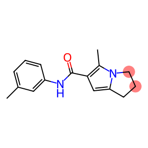 6,7-Dihydro-3-methyl-N-(3-methylphenyl)-5H-pyrrolizine-2-carboxamide