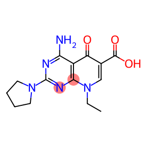 5,8-Dihydro-8-ethyl-4-amino-5-oxo-2-(pyrrolidin-1-yl)pyrido[2,3-d]pyrimidine-6-carboxylic acid