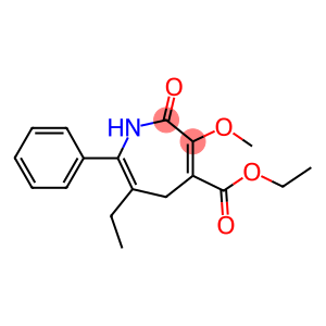 2,5-Dihydro-2-oxo-3-methoxy-6-ethyl-7-phenyl-1H-azepine-4-carboxylic acid ethyl ester