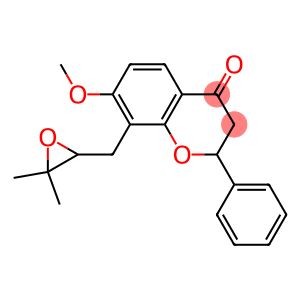 2,3-Dihydro-8-(3,3-dimethyloxiran-2-ylmethyl)-7-methoxy-2-phenyl-4H-1-benzopyran-4-one