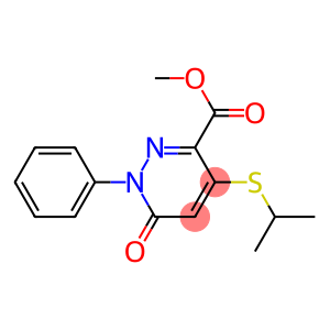 1,6-Dihydro-4-isopropylthio-6-oxo-1-phenylpyridazine-3-carboxylic acid methyl ester