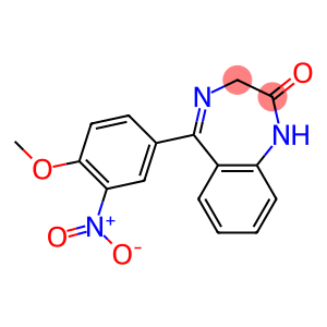 1,3-Dihydro-5-(4-methoxy-3-nitrophenyl)-2H-1,4-benzodiazepin-2-one