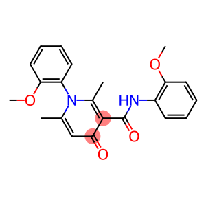 1,4-Dihydro-N,1-bis(o-methoxyphenyl)-4-oxo-2,6-dimethylnicotinamide