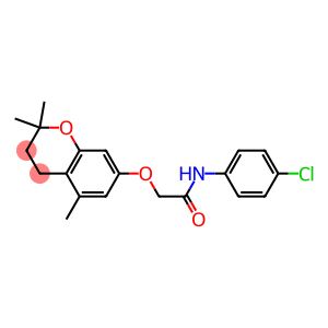 3,4-Dihydro-2,2-dimethyl-5-methyl-7-[N-(4-chlorophenyl)carbamoylmethoxy]-2H-1-benzopyran