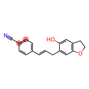 4-[3-[(2,3-Dihydro-5-hydroxybenzofuran)-6-yl]-1-propenyl]benzonitrile