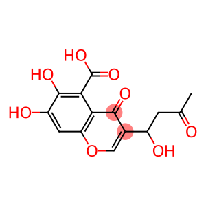 6,7-Dihydroxy-3-(1-hydroxy-3-oxobutyl)-4-oxo-4H-1-benzopyran-5-carboxylic acid
