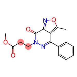 3-[[6,7-Dihydro-3-methyl-4-phenyl-7-oxoisoxazolo[3,4-d]pyridazin]-6-yl]propanoic acid methyl ester