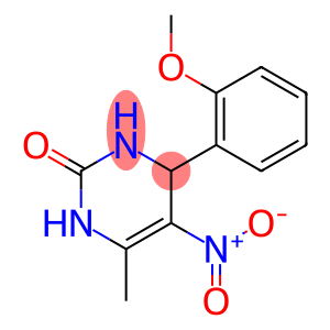 1,4-Dihydro-4-(2-methoxyphenyl)-5-nitro-6-methylpyrimidin-2(3H)-one