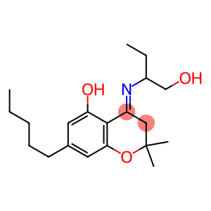 3,4-Dihydro-2,2-dimethyl-4-[1-ethyl-2-hydroxyethylimino]-7-pentyl-2H-1-benzopyran-5-ol