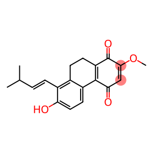 9,10-Dihydro-7-hydroxy-2-methoxy-8-(3-methyl-1-butenyl)phenanthrene-1,4-dione