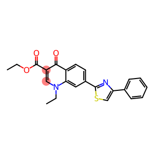 1,4-Dihydro-1-ethyl-4-oxo-7-(4-phenylthiazol-2-yl)quinoline-3-carboxylic acid ethyl ester