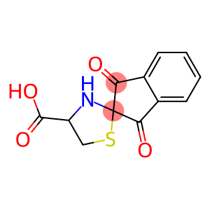 1,3-Dihydro-1,3-dioxospiro[2H-indene-2,2'-thiazolidine]-4'-carboxylic acid
