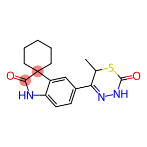 5-[(3,6-Dihydro-6-methyl-2-oxo-2H-1,3,4-thiadiazin)-5-yl]spiro[1H-indole-3(2H),1'-cyclohexan]-2-one