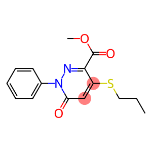 1,6-Dihydro-4-propylthio-6-oxo-1-phenylpyridazine-3-carboxylic acid methyl ester