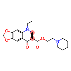 1,4-Dihydro-1-ethyl-4-oxo-6,7-(methylenedioxy)quinoline-3-carboxylic acid (2-piperidinoethyl) ester