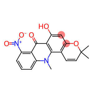 3,12-Dihydro-6-hydroxy-3,3,12-trimethyl-8-nitro-7H-pyrano[2,3-c]acridin-7-one